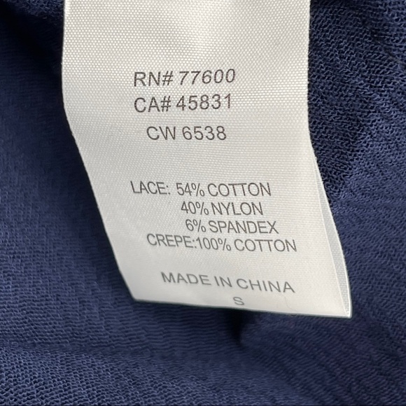 Chaser Double V Peplum Lace Top Blouse​ - Picture 5 of 7